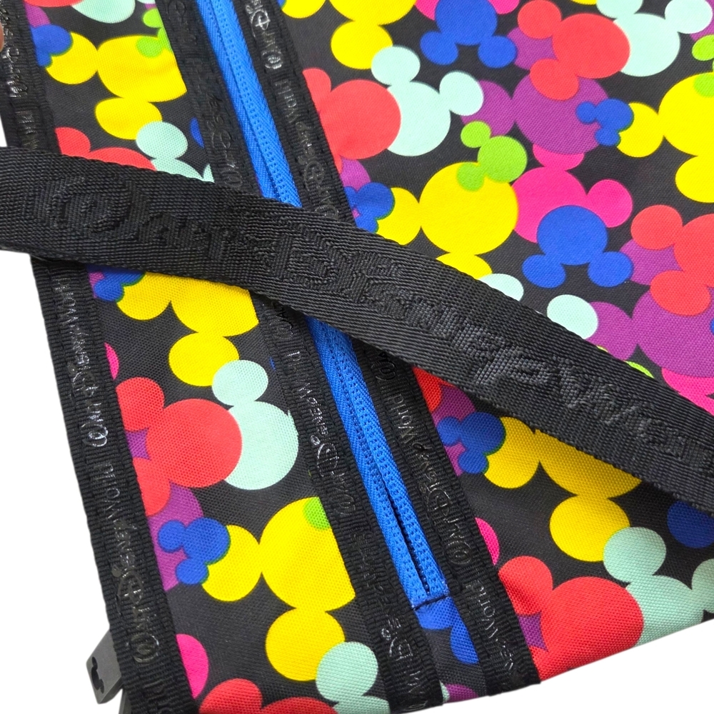 Disney Parks Mouse Icons Crossbody Bag Handbag Purse  Multicolred Black Mickey - Picture 16 of 16